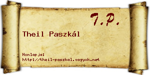 Theil Paszkál névjegykártya